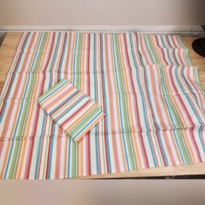 Pottery Barn Teen Wahine Striped Pillow Sham Set Of 2 Standard 20X26 NOS